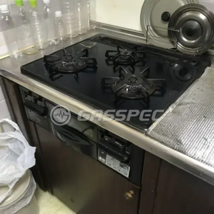 施工前のビルトインガスコンロ（C3WD8RJTR）
