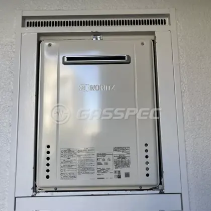 施工後の給湯器（ノーリツ GT-1670SAW-1 BL）