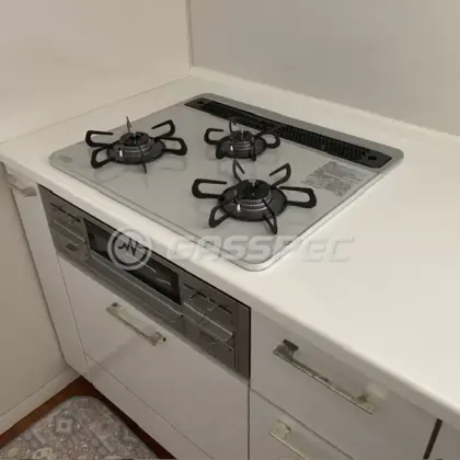施工後のビルトインガスコンロ（パロマ PD-509WS-60CV）