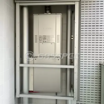 施工後の暖房熱源機（ノーリツ GTH-C2471AW6H-H BL）