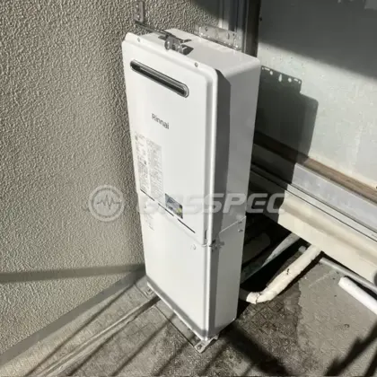 施工後の給湯器（リンナイ RUX-A1613W(A)）