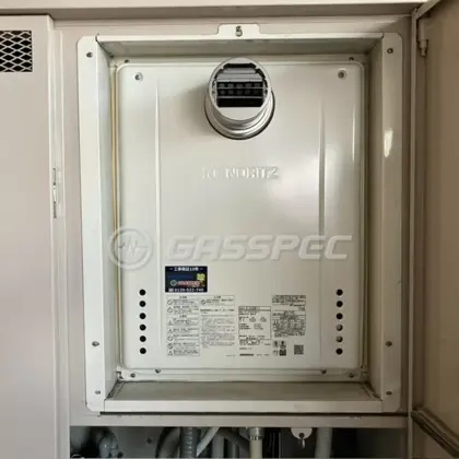 施工後の給湯器（ノーリツ GT-2470SAW-T-1 BL）