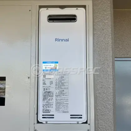 施工後の給湯器（リンナイ RUX-SA1616W(A)-E）