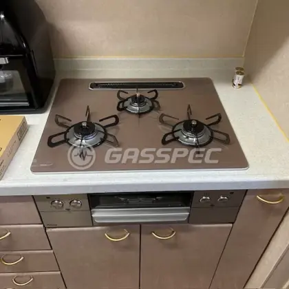 施工後のビルトインガスコンロ（パロマ PD-893WS-U60GP）
