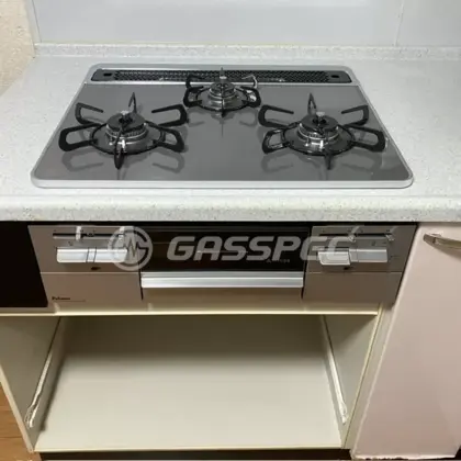 施工後のビルトインガスコンロ（パロマ PD-743WS-60CD）