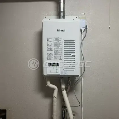 施工後の給湯器（リンナイ RUX-V1615SWFA(B)-E）