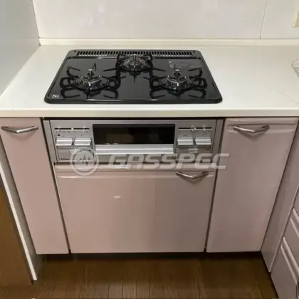 施工後のビルトインガスコンロ（パロマ PD-N36AS）