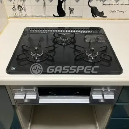 施工後のビルトインガスコンロ（パロマ PD-N36AS）
