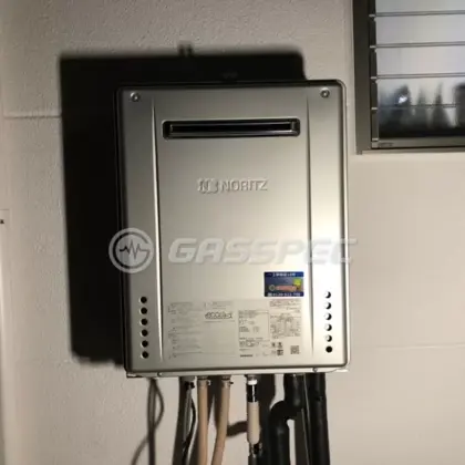 施工後の給湯器（ノーリツ GT-C2062AWX-2 BL(アウトレット品)）