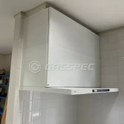 施工後のレンジフード（ノーリツ NFG9S25MWH）