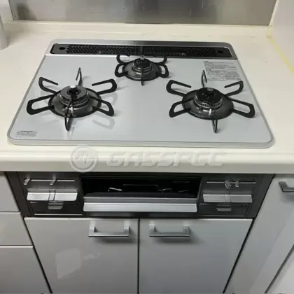 施工後のビルトインガスコンロ（パロマ PD-509WS-60CV）