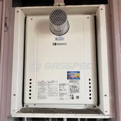 施工後の給湯器（ノーリツ GT-2460SAWX-T-2 BL(アウトレット)）