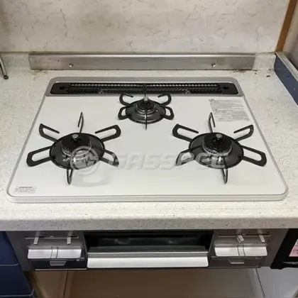 施工後のビルトインガスコンロ（パロマ PD-509WS-60CV）
