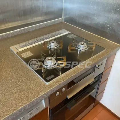 施工後のビルトインガスコンロ（ノーリツ N3WU3PWASKSTESC）
