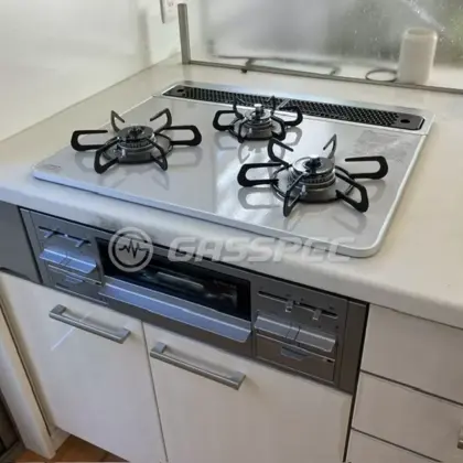 施工後のビルトインガスコンロ（パロマ PD-509WS-60CV）