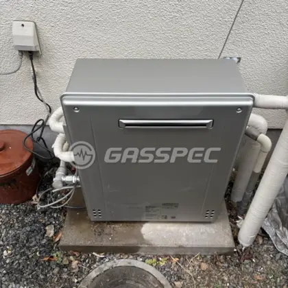 施工後の給湯器（ノーリツ GRQ-C2062SAX-2 BL(アウトレット品)）