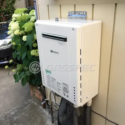 施工後の給湯器（ノーリツ GT-C246AWX BL）