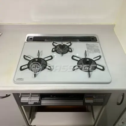 施工後のビルトインガスコンロ（パロマ PD-509WS-60CV）