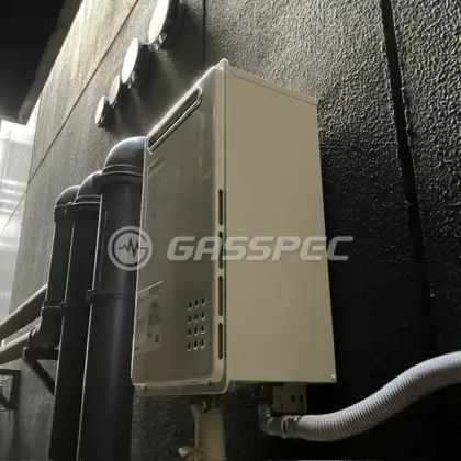 施工後の給湯器（ノーリツ GQ-2421WZ-3）