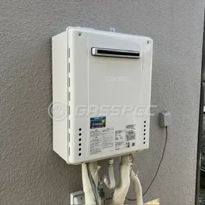 施工後の給湯器（ノーリツ GT-2470SAW-1 BL）