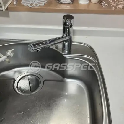 施工後の水栓・蛇口（TOTO TKS05305JA）