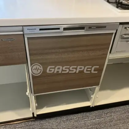 施工後のビルトイン食洗機（パナソニック NP-45MS9S）