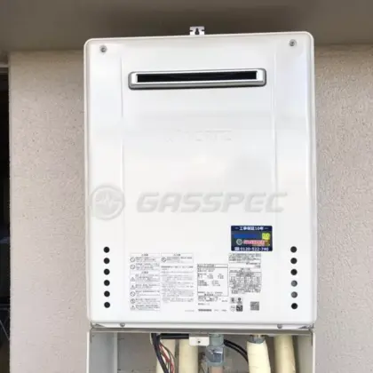 施工後の給湯器（ノーリツ GT-2470SAW-1 BL）