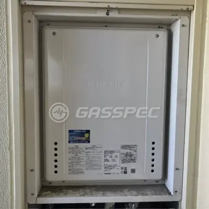施工後の給湯器（ノーリツ GT-2470SAW-H-1 BL）