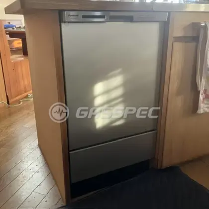 施工後のビルトイン食洗機（パナソニック NP-45MC6T）