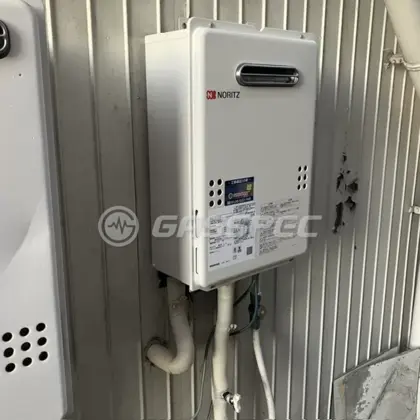 施工後の給湯器（ノーリツ GQ-1639WE-1）