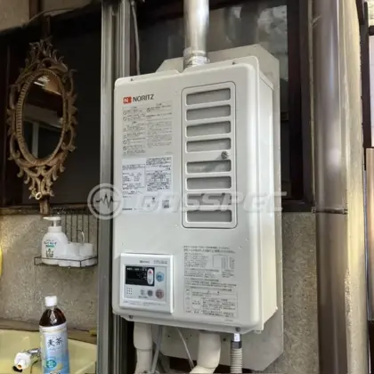 施工後の給湯器（ノーリツ GQ-1637WSD-F-1）