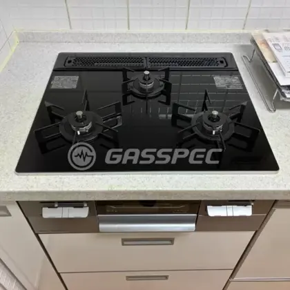 施工後のビルトインガスコンロ（ノーリツ N3WV6RWAP1SIC）