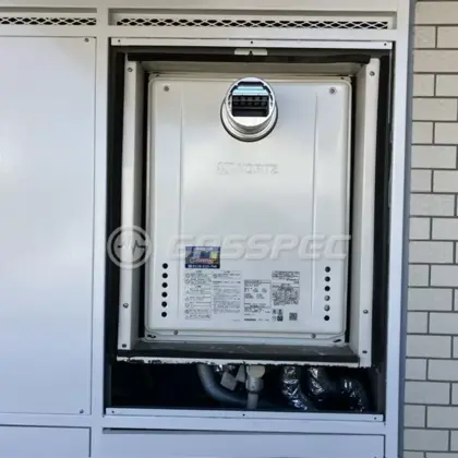 施工後の給湯器（ノーリツ GT-2470SAW-T-1 BL）