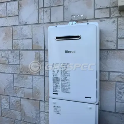 施工後の給湯器（リンナイ RUX-A1615W(A)-E）