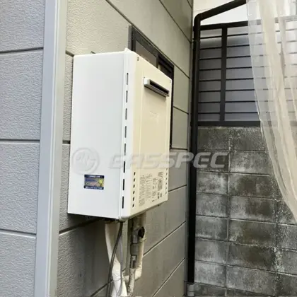 施工後の給湯器（ノーリツ GT-2470SAW-1 BL）