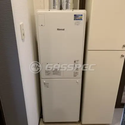 施工後の暖房熱源機（リンナイ RUFH-A1610SAFF(A)）