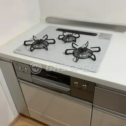 施工後のビルトインガスコンロ（パロマ PD-893WS-U60CV）