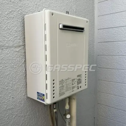施工後の給湯器（ノーリツ GT-1670SAW-1 BL）