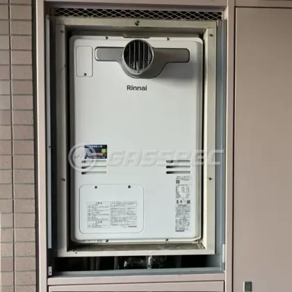 施工後の暖房熱源機（リンナイ RUFH-A2400SAT2-3(A)）