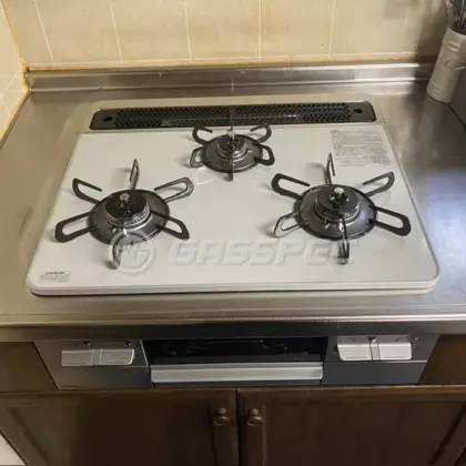 施工後のビルトインガスコンロ（パロマ PD-743WS-60CV）