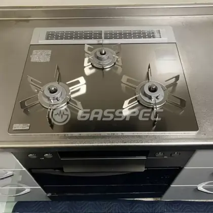 施工後のビルトインガスコンロ（ノーリツ N3WU3PWASKSTESC）