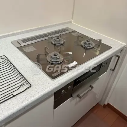 施工後のビルトインガスコンロ（ノーリツ N3WU3PWASKSTESC）