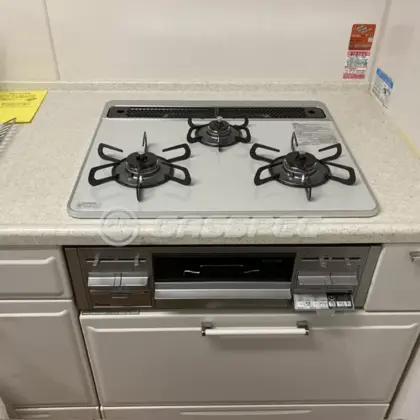 施工後のビルトインガスコンロ（パロマ PD-509WS-60CV）