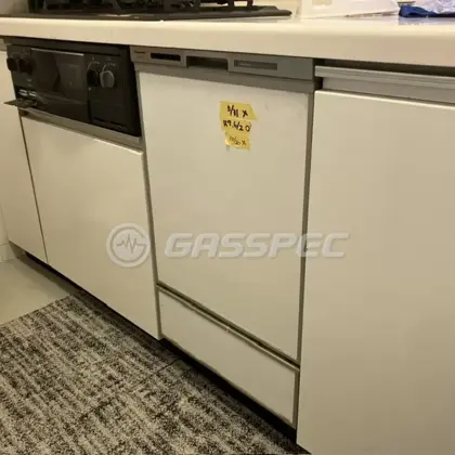 施工後のビルトイン食洗機（パナソニック NP-45MD9S）