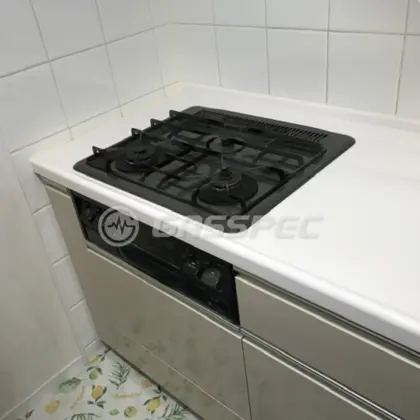 施工前のビルトインガスコンロ（PKD-351）