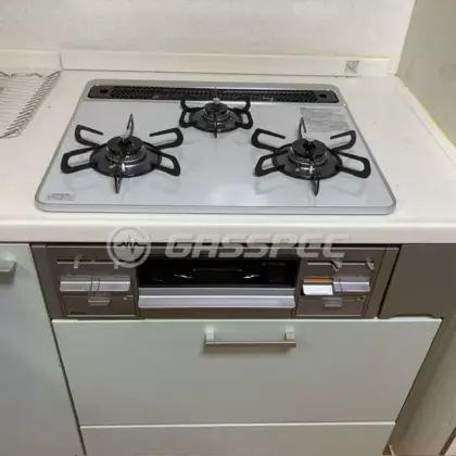 施工後のビルトインガスコンロ（パロマ PD-509WS-60CV）