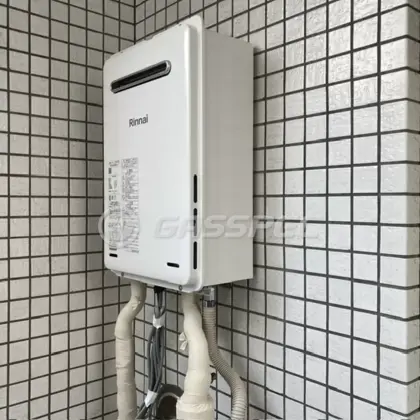 施工後の給湯器（リンナイ RUX-A2015W(A)-E）