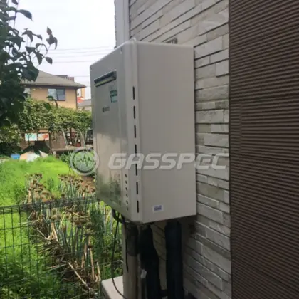 施工後の給湯器（ノーリツ GT-C246AWX BL）