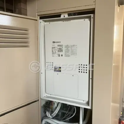 施工後の暖房熱源機（ノーリツ GTH-2454SAWD-H BL）