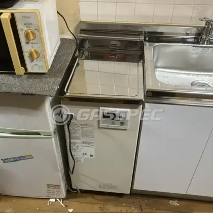 施工後の給湯器（ノーリツ GBF-1611D-2C(1型)）